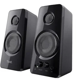 Trust Tytan - Altavoces 2.0 de escritorio, 36W RMS (potencia total), conector auxiliar 3.5 mm y control de volumen